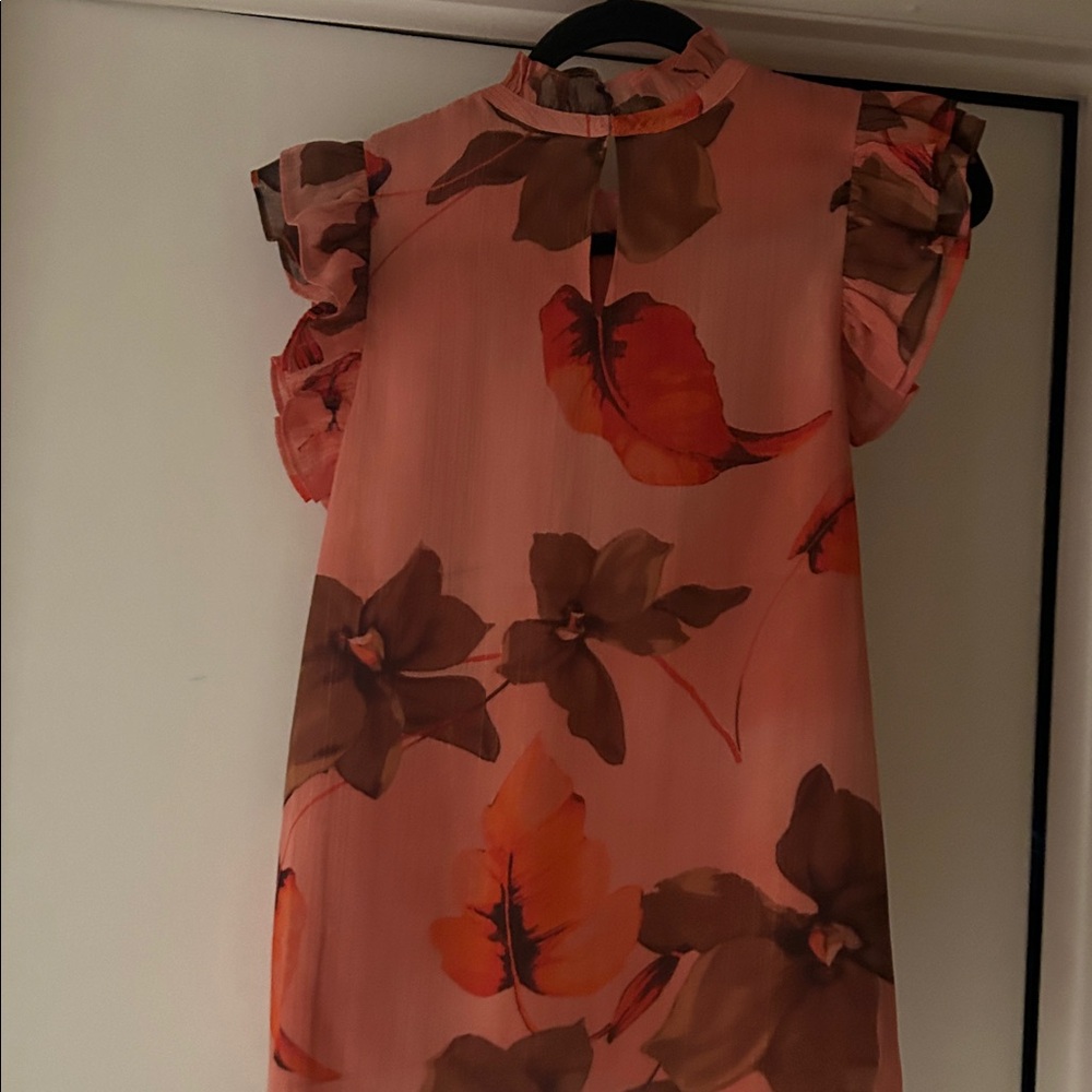 Floral Ruffle Sleeve Blouse - Picture 4 of 6